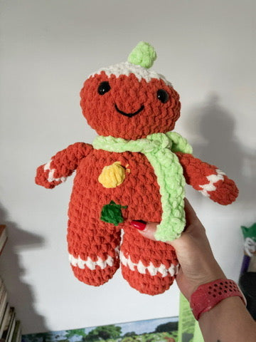 PDF-PATTERN GINGERBREAD MAN | For sale | CHRISTMAS GIFT | Birthday gift | Valentine gift | Toys | Room decor | Crochet animal | Amigurumi |Gift for kids |Pattern | gift