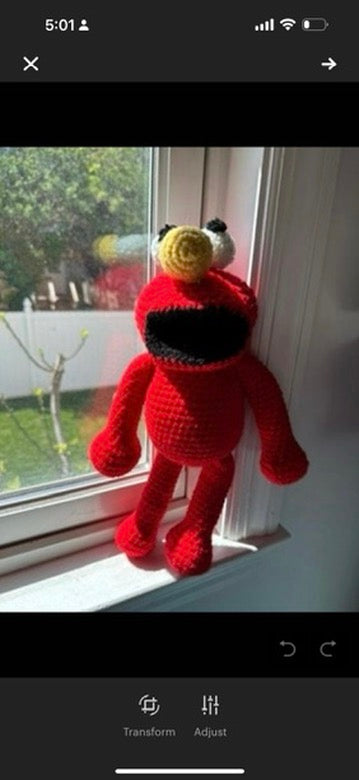 PDF-PATTERN Elmo | Christmas gift | For sale | Birthday gift | Valentine gift | Toys | Room decor | Crochet animal | Amigurumi |Gift for kids |Pattern | gift