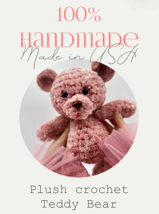 Crochet Teddy Bear | For sale | Birthday gift | Valentine gift | Baby toys | Room decor | Crochet animal | Amigurumi | Gift for kids
