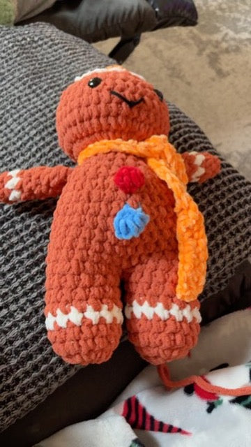 PDF-PATTERN GINGERBREAD MAN | For sale | CHRISTMAS GIFT | Birthday gift | Valentine gift | Toys | Room decor | Crochet animal | Amigurumi |Gift for kids |Pattern | gift