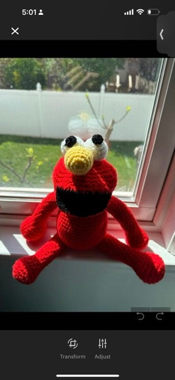 PDF-PATTERN Elmo | Christmas gift | For sale | Birthday gift | Valentine gift | Toys | Room decor | Crochet animal | Amigurumi |Gift for kids |Pattern | gift