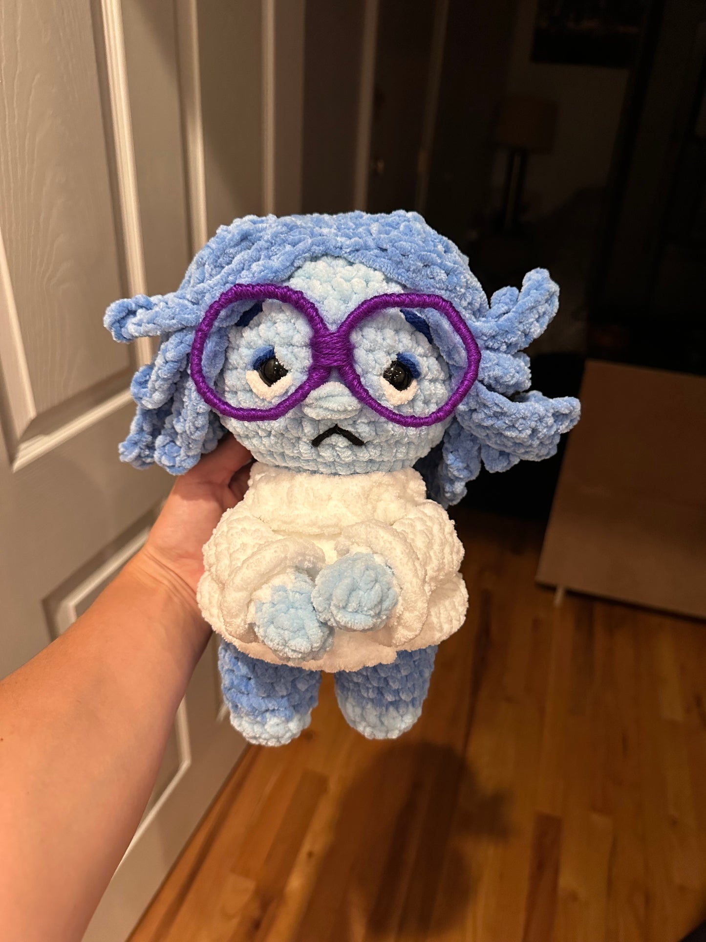 Sadness | For sale | Birthday gift | Valentine gift | Baby toys | Room decor | Crochet animal | Amigurumi | Inside out